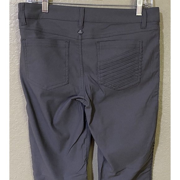 Prana Brenna Moto Women's Size 8 Regular Inseam Gray Pants 30" x 30" - Picture 5 of 9